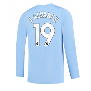 Manchester City Julian Alvarez #19 Koszulka Podstawowych 2023-24 Długi Rękaw